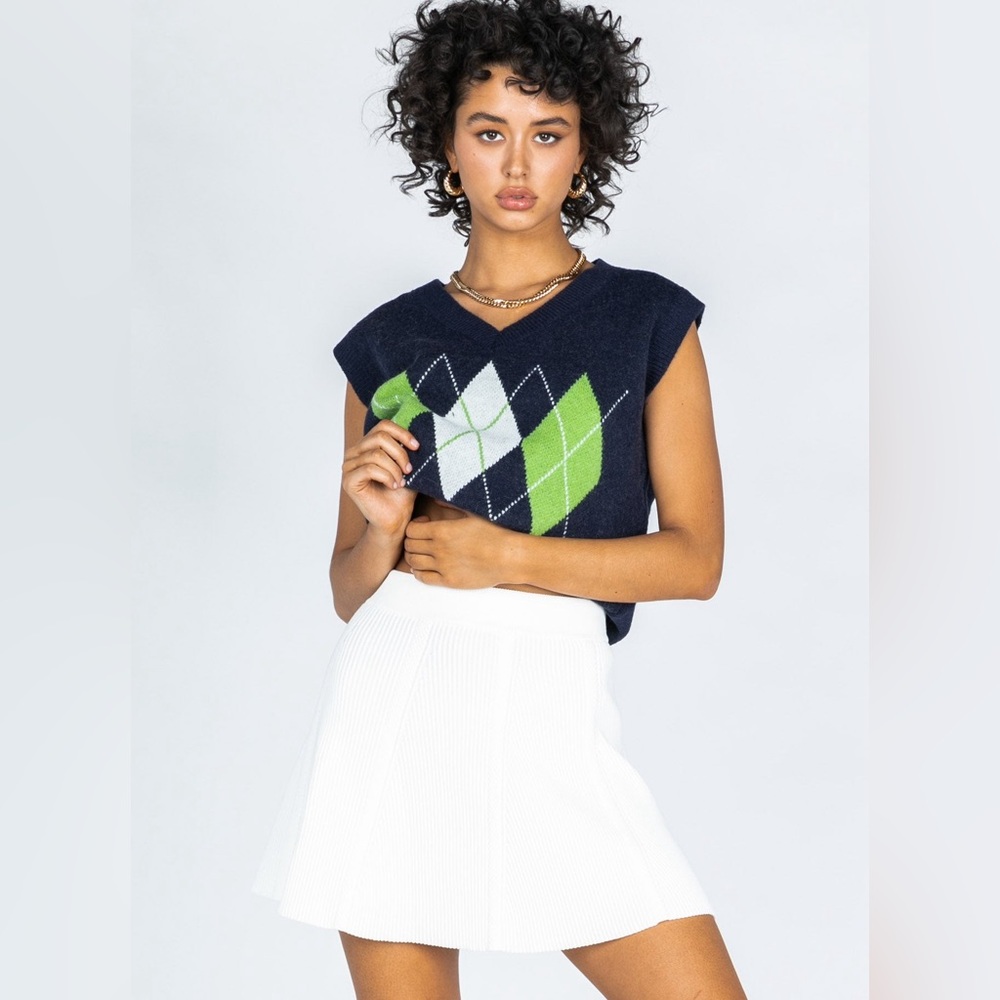 Princess Polly Jocelyn White Mini Skirt